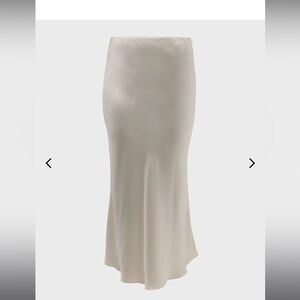 Sablyn off white silk skirt